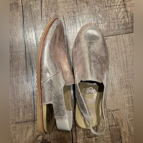 Sorel Ella Rose Gold Metallic Leather Slingback Slip On Mule Leather Waterproof - Picture 4 of 8